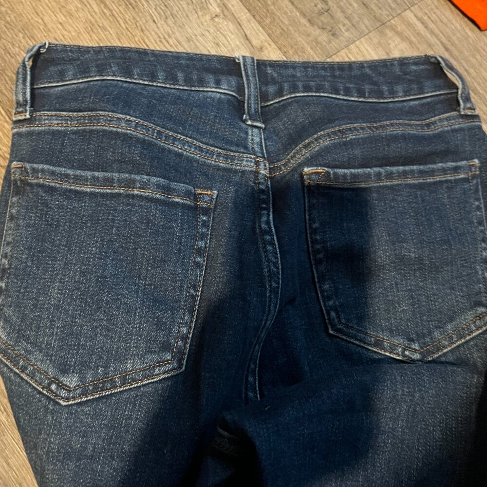 Quince Stretch High Rise Kick Flare Jeans Dark Wash size‎ 25 - Picture 13 of 13